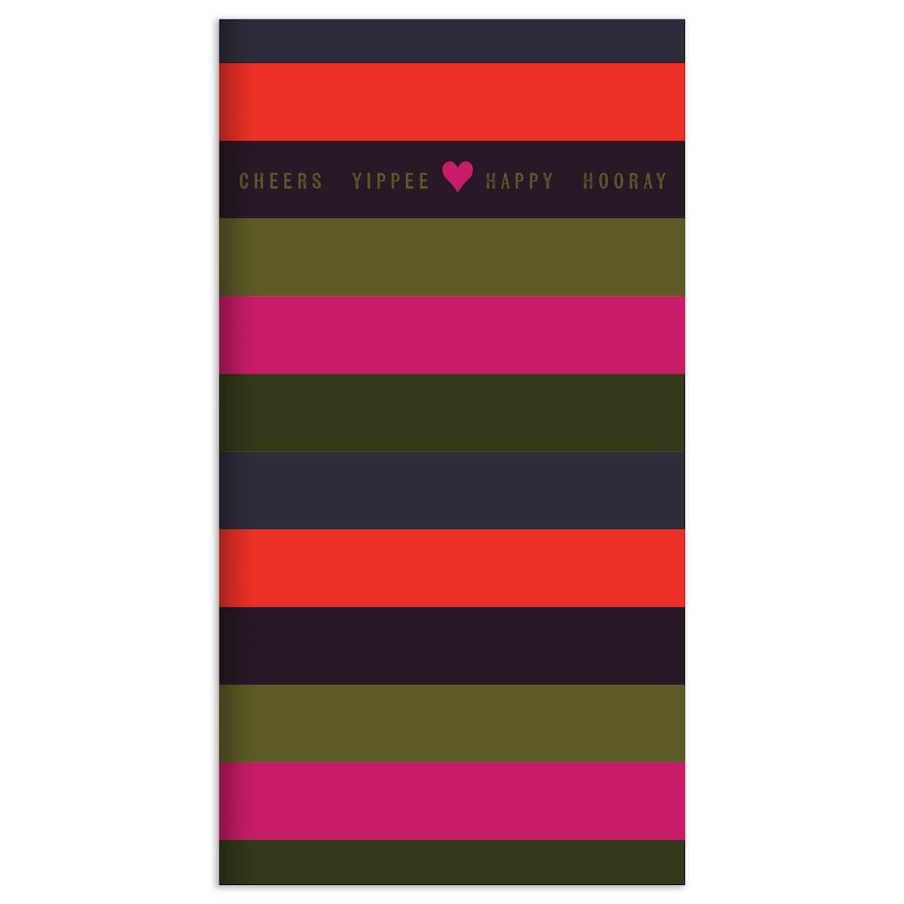 TF Publishing Stripes Perpetual Birthday & Celebration Pocket Book